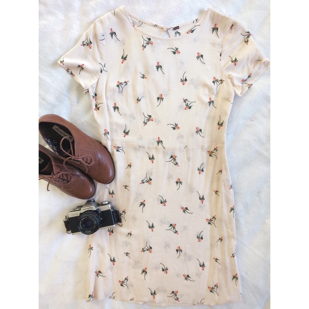 Free People White Floral Dress